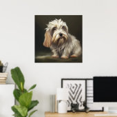 Poster Petit Basset Griffon Vendeen - Portrait de chien (Bureau à domicile)