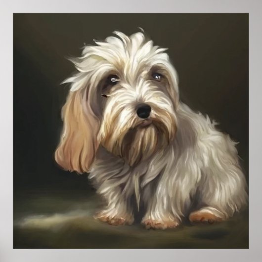 Poster Petit Basset Griffon Vendeen - Portrait de chien (Devant)