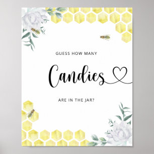 Poster Petit BEE devine combien de bonbons