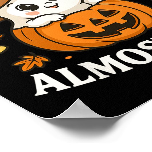 Poster Petit Bois Est Presque Dû Halloween Grossesse Reve (Coin)