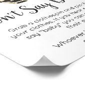 Poster Petit Boo Clothesline Baby Ne pas dire Bébé Signe (Coin)