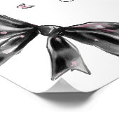 Poster Petit Boo Halloween Baby shower rose Bienvenue (Coin)