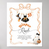 Poster Petit Boo halloween Clothesline Diaper tombole (Devant)