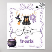 Poster Petit Boo halloween Clothesline Sucres et friandis (Devant)