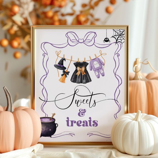 Poster Petit Boo halloween Clothesline Sucres et friandis