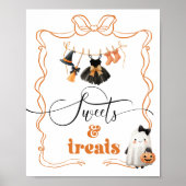 Poster Petit Boo halloween Clothesline Sucres et friandis (Devant)