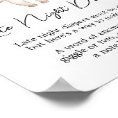 Poster Petit Boo Halloween Diapositives de nuit (Coin)