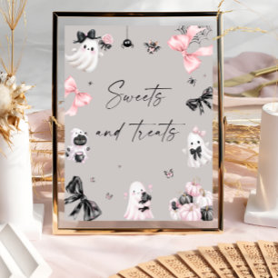 Poster Petit Boo Halloween sucreries et friandises