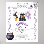 Poster Petit Boo Halloween tombole diaper violet tombole (Devant)