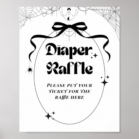 Poster Petit Boo minimal Baby shower gothique d'Halloween (Devant)