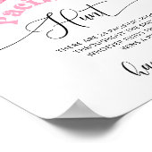 Poster Petit boo Pacifique chasse jeu de baby shower (Coin)