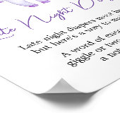 Poster Petit Boo Violet Halloween Diapositives De Nuit Ta (Coin)