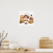 Poster Petit Boulanger Joyeux (Cuisine)
