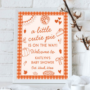 Poster Petit Bout de Chou en Route ! Fête de Naissance Au