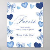 Poster Petit Cadeau de Saint-Valentin pour Bébé (Devant)