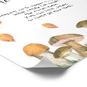 Poster petit champignon - devinez le doux baby shower de  (Coin)