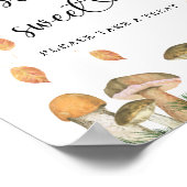 Poster petit champignon - les bébés sont doux (Coin)