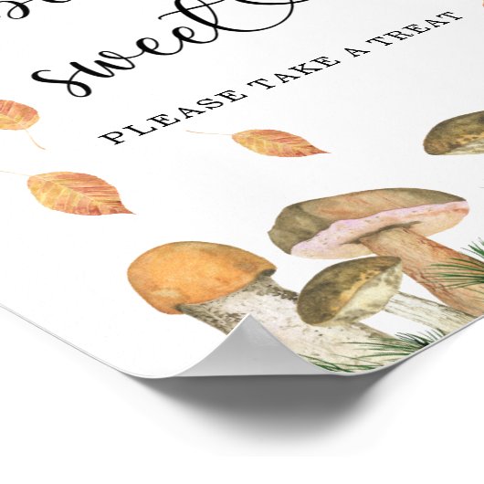 Poster petit champignon - les bébés sont doux (Coin)