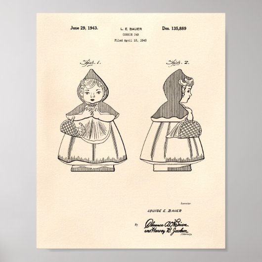 Poster Petit chaperon rouge 1943 Brevet Art Vieux poivre (Devant)
