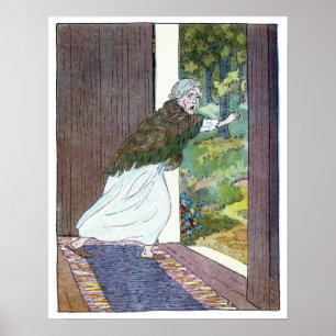 Poster Petit Chaperon Rouge : Grand-Mère S'Est Écoulé