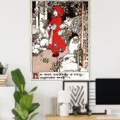 Poster Petit chaperon rouge Margaret Ely Webb (Bureau à domicile)