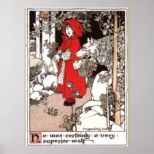 Poster Petit chaperon rouge Margaret Ely Webb (Devant)