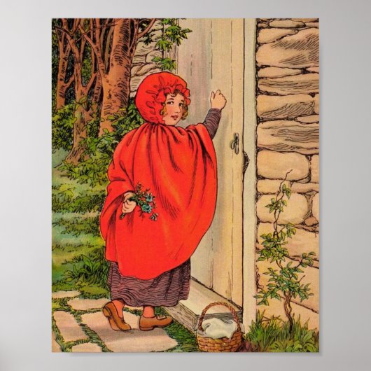 Poster Petit Chaperon Rouge Vintage  (Devant)