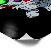 Poster Petit Chaperon Rouge zombie (Coin)