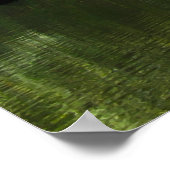 Poster Petit château près du lac à Bruges, Belgique (Coin)