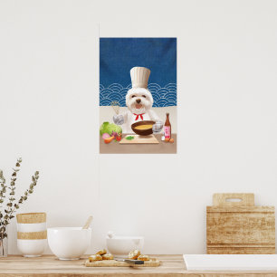 Poster Petit Chef Bichon : Cuisine Asiatique Art de la Cu