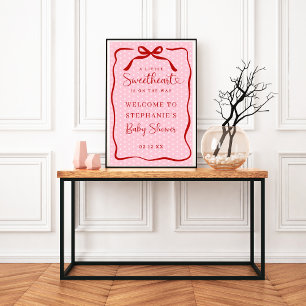 Poster Petit Chéri Baby Shower Panneau de Bienvenue