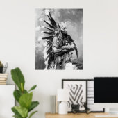 Poster Petit Cheval, Sioux d'Oglala, années 1890 (Bureau à domicile)