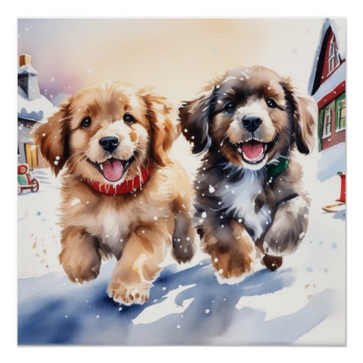 Poster Petit chiot (Devant)