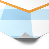 Poster Petit Citrouille bleu camion premier anniversaire  (Coin)