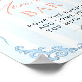 Poster Petit Citrouille Blue Bow Baby shower Maman-osa Ba (Coin)