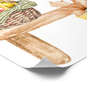 Poster Petit Citrouille Chute Baby shower cultivé localem (Coin)