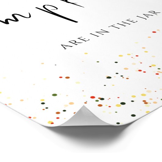 Poster Petit citrouille devine combien d'affiches citroui (Coin)