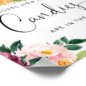 Poster Petit citrouille floral deviner combien de bonbons (Coin)