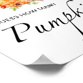 Poster Petit citrouille floral devinez combien de citroui (Coin)