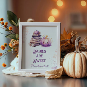 Poster Petit Citrouille Halloween Les bébés sont doux