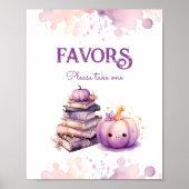 Poster Petit citrouille halloween Les faveurs s'il vous p (Devant)