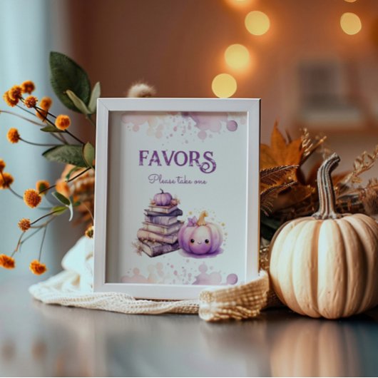 Poster Petit citrouille halloween Les faveurs s'il vous p