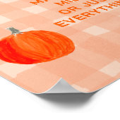 Poster Petit Citrouille Late Night Diapers Baby shower Je (Coin)