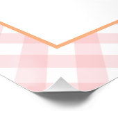 Poster Petit Citrouille Pastel Rose Automne Anniversaire  (Coin)