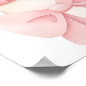 Poster Petit Citrouille petit Baby shower Bow bienvenue (Coin)