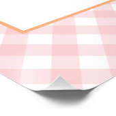 Poster Petit Citrouille rose automne Anniversaire Décorer (Coin)