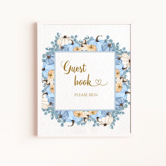 Poster Petit citrouille s'il vous plaît signer le livre d