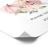 Poster Petit Citrouille Tourne un panneau photo (Coin)