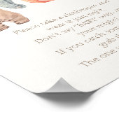 Poster Petit Citrouille Vêtements d'automne garçon Ne pas (Coin)