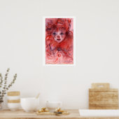 POSTER PETIT CLOWN ROUGE (Cuisine)